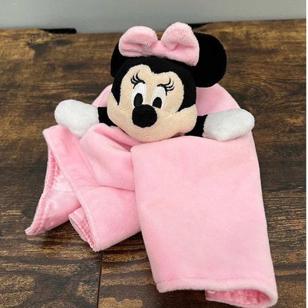 Disney Baby Minnie Mouse Pink Lovey Security Blanket Plush Kids Preferred